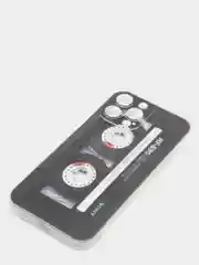Хром силиконовый чехол на Apple iPhone 13 Pro Max / Айфон 13 Pro Max прозрачный, с рисунком
