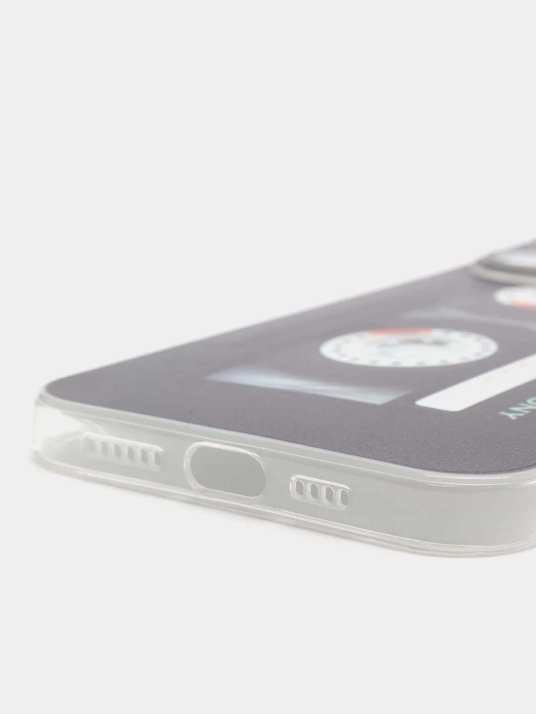 Хром силиконовый чехол на Apple iPhone 13 Pro Max / Айфон 13 Pro Max прозрачный, с рисунком