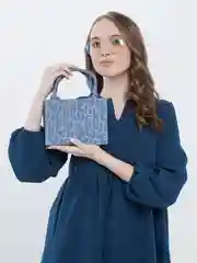 Синий женская сумка через плечо