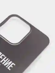 Тёмно-коричневый силиконовый чехол на iPhone 13 Pro/Айфон 13 Pro прозрачный, с рисунком, защита камеры