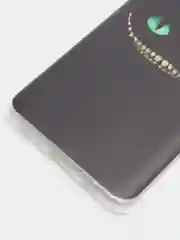 Черный силиконовый чехол на Samsung Galaxy A51 / Самсунг А51 прозрачный с рисунком, защита камеры
