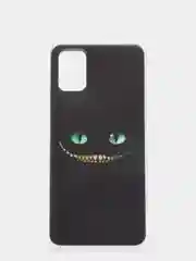 Черный силиконовый чехол на Samsung Galaxy A51 / Самсунг А51 прозрачный с рисунком, защита камеры