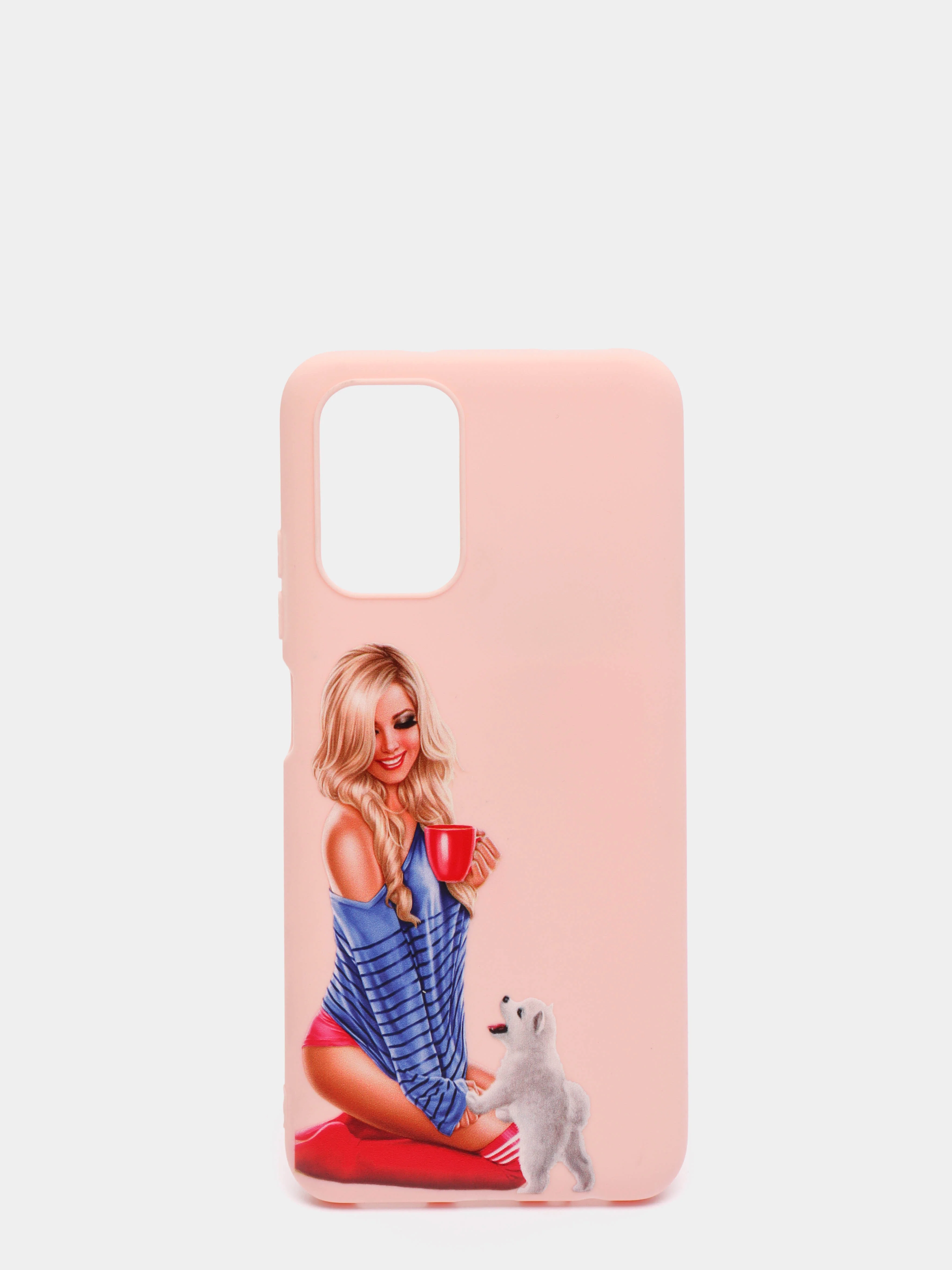 Розовый чехол XIAOMI POCO M5S  /  Xiaomi Redmi Note 10 / Redmi Note 10s