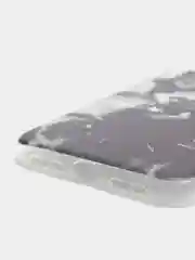 Серый силиконовый чехол на Apple iPhone 11 / Айфон 11 прозрачный, с рисунком, защита камеры