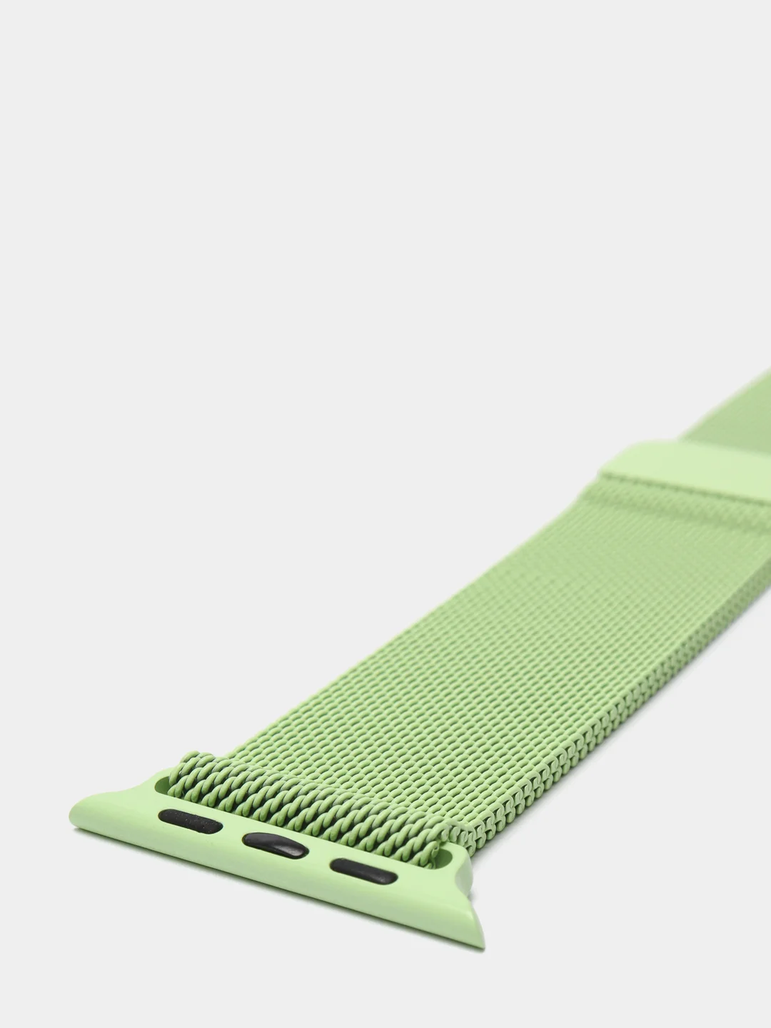 Салатовый ремешок для смарт - часов Apple Watch "Миланская петля", металлический браслет