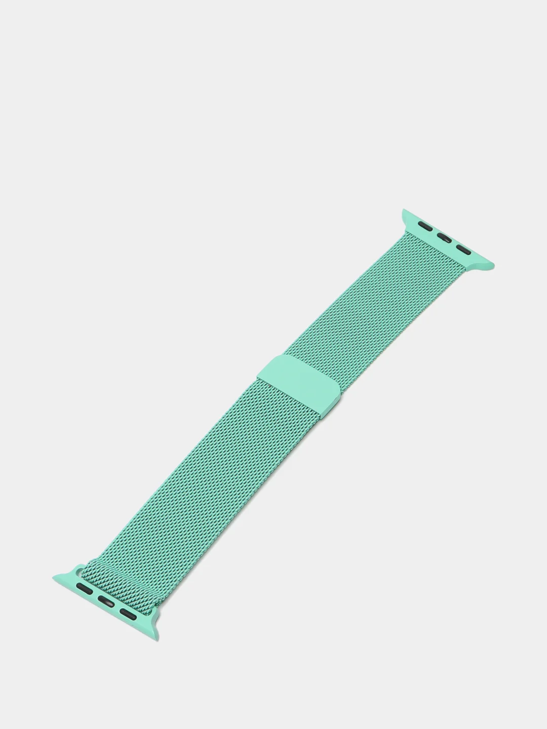 Зеленый ремешок для смарт - часов Apple Watch "Миланская петля", металлический браслет