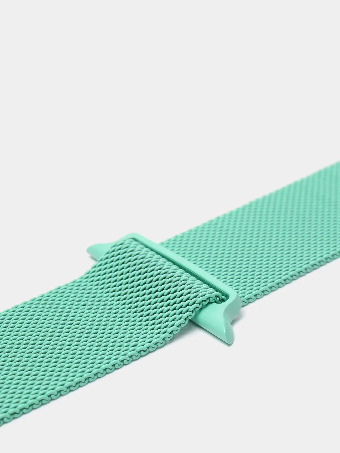 Зеленый ремешок для смарт - часов Apple Watch "Миланская петля", металлический браслет