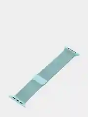 Бирюзовый ремешок для смарт - часов Apple Watch "Миланская петля", металлический браслет