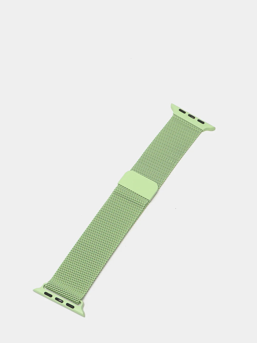 Салатовый ремешок для смарт - часов Apple Watch "Миланская петля", металлический браслет