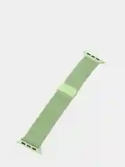 Салатовый ремешок для смарт - часов Apple Watch "Миланская петля", металлический браслет