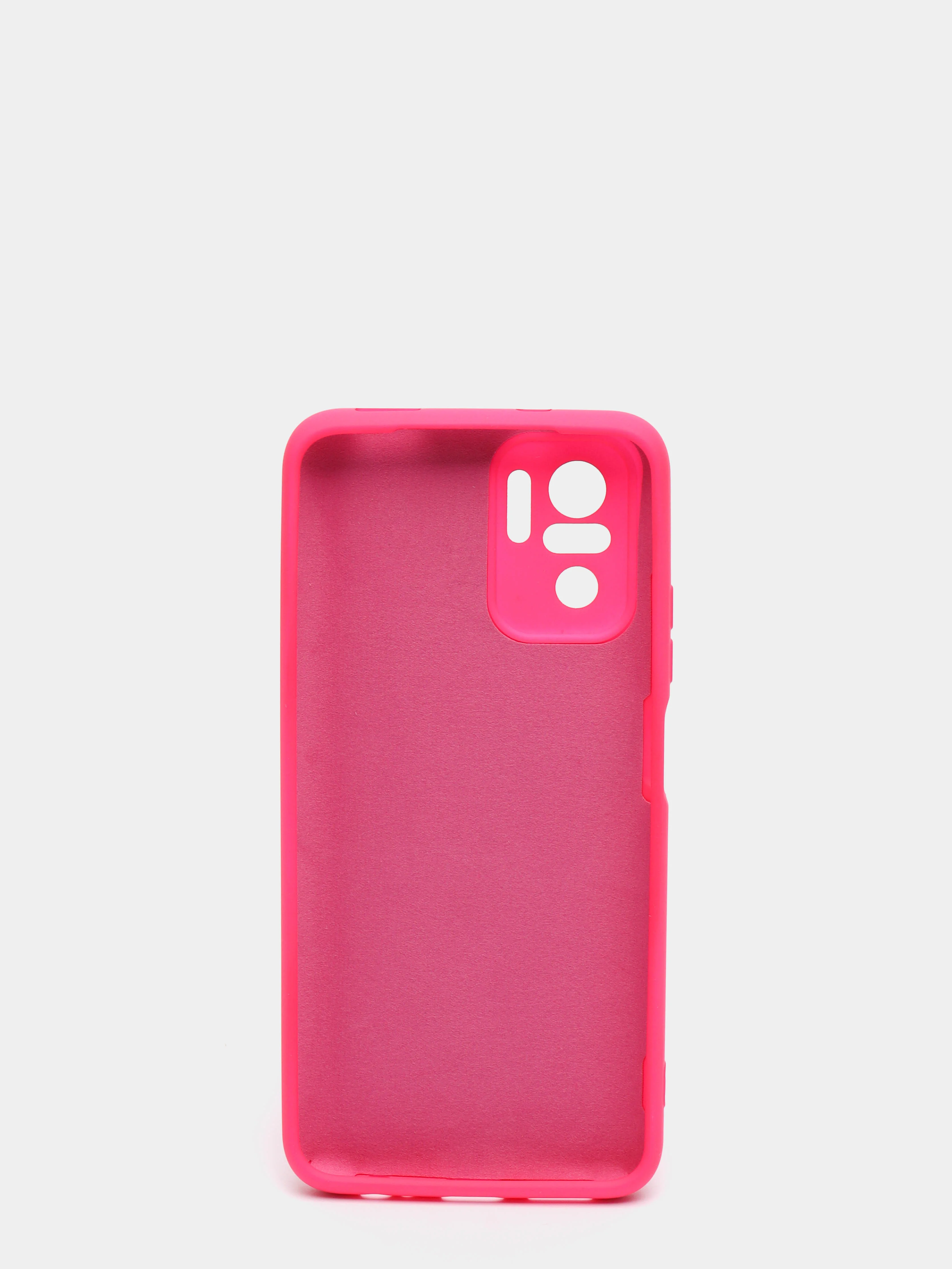 Фуксия чехол с защитой камеры и бархатом внутри Xiaomi POCO M5S / Redmi Note 10, Redmi Note 10s