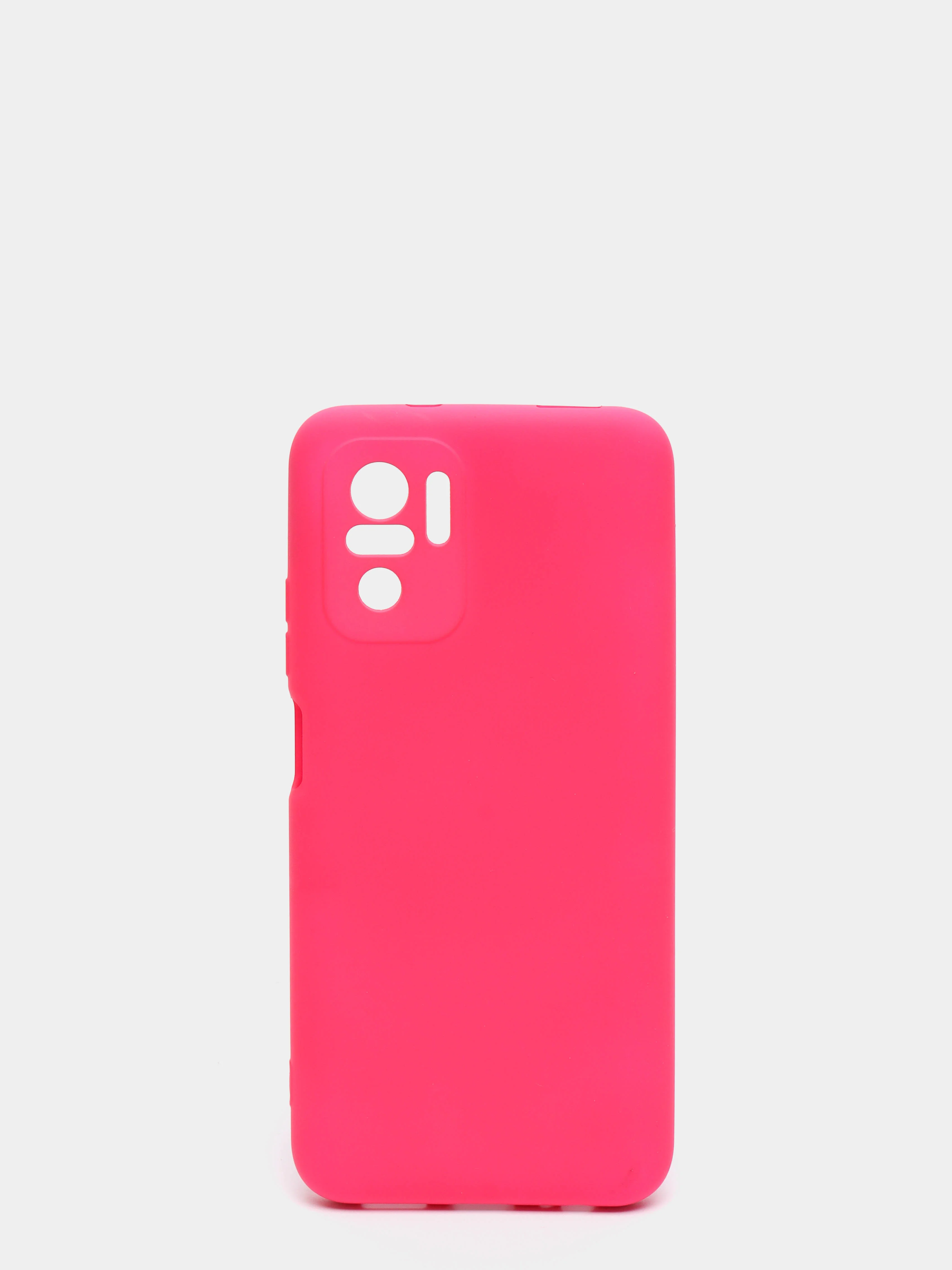 Фуксия чехол с защитой камеры и бархатом внутри Xiaomi POCO M5S / Redmi Note 10, Redmi Note 10s