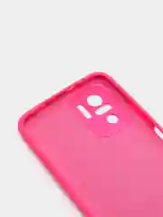 Фуксия чехол с защитой камеры и бархатом внутри Xiaomi POCO M5S / Redmi Note 10, Redmi Note 10s