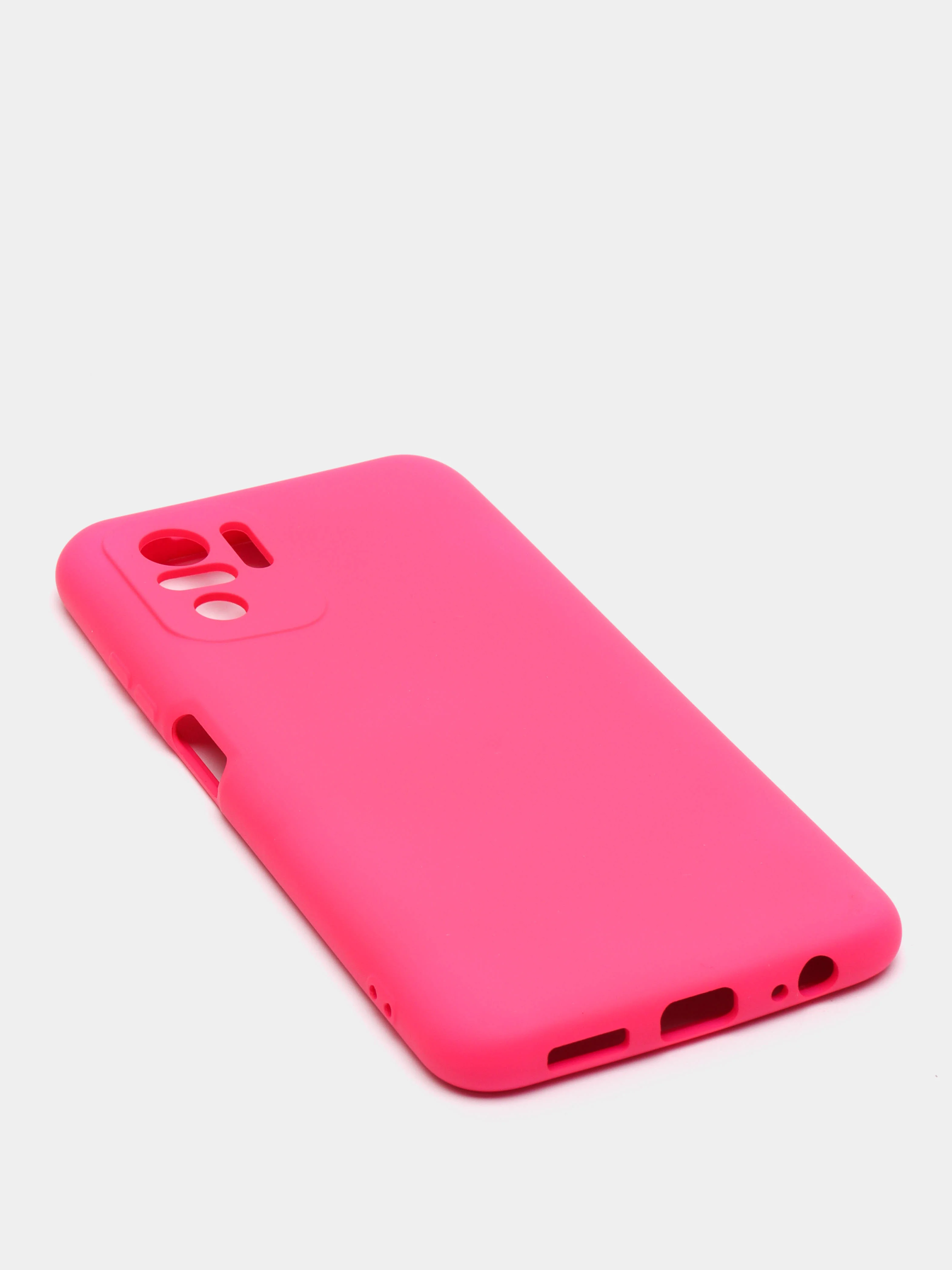 Фуксия чехол с защитой камеры и бархатом внутри Xiaomi POCO M5S / Redmi Note 10, Redmi Note 10s