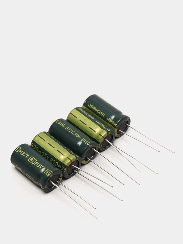 5 штук 820мкФ 25в Конденсатор LOW ESR 820UF 25V 105C 10х20 WL JAMICON