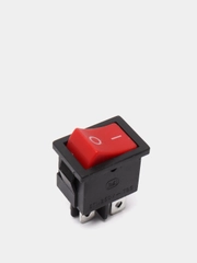 Переключатель KCD1-104-C R/4P on-off красный (6A 250VAC)