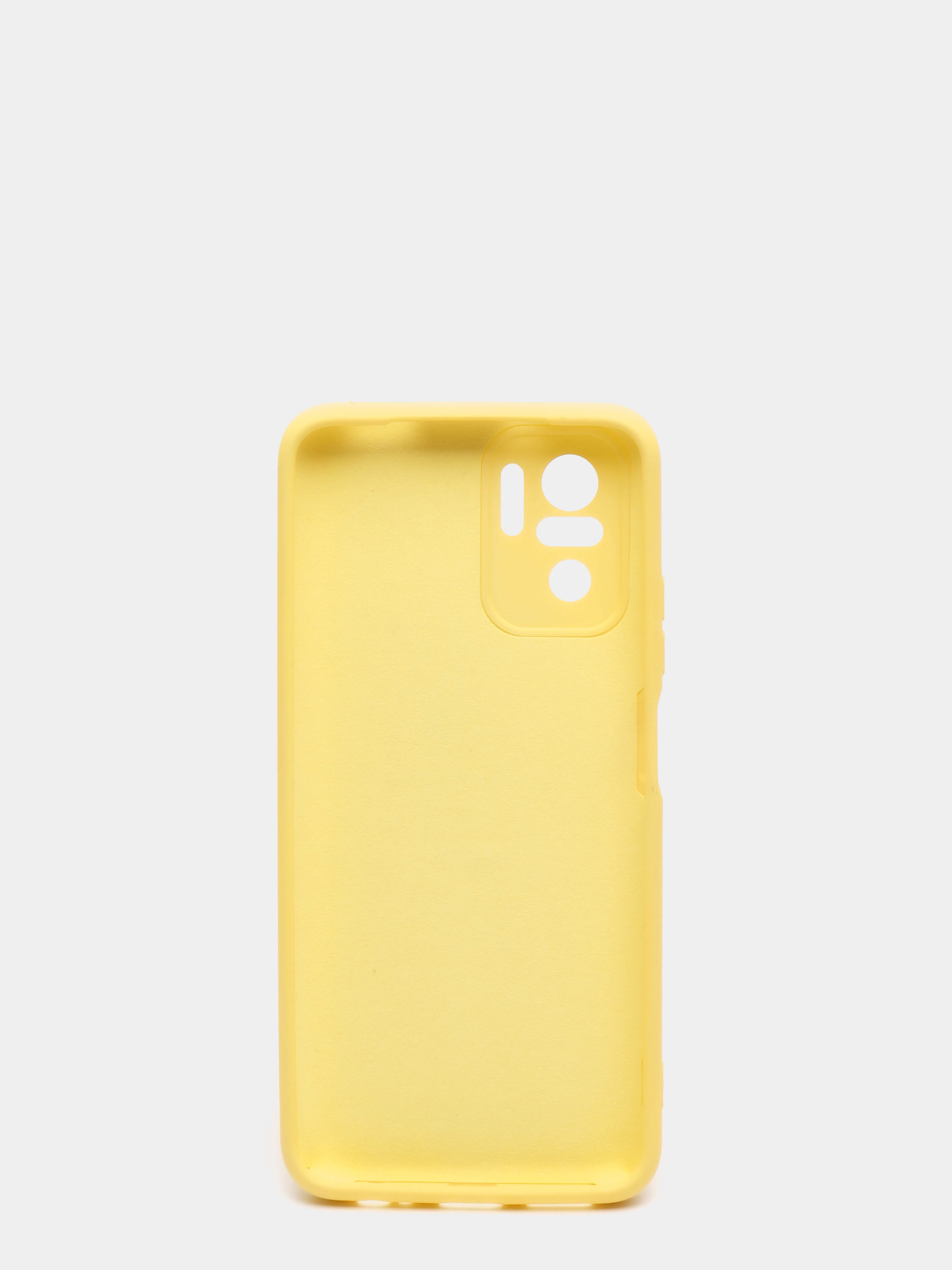 Желтый чехол с защитой камеры и бархатом внутри Xiaomi POCO M5S / Redmi Note 10, Redmi Note 10s