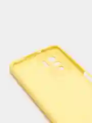 Желтый чехол с защитой камеры и бархатом внутри Xiaomi POCO M5S / Redmi Note 10, Redmi Note 10s