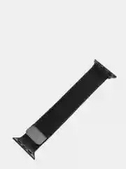 Черный ремешок для смарт - часов Apple Watch "Миланская петля", металлический браслет