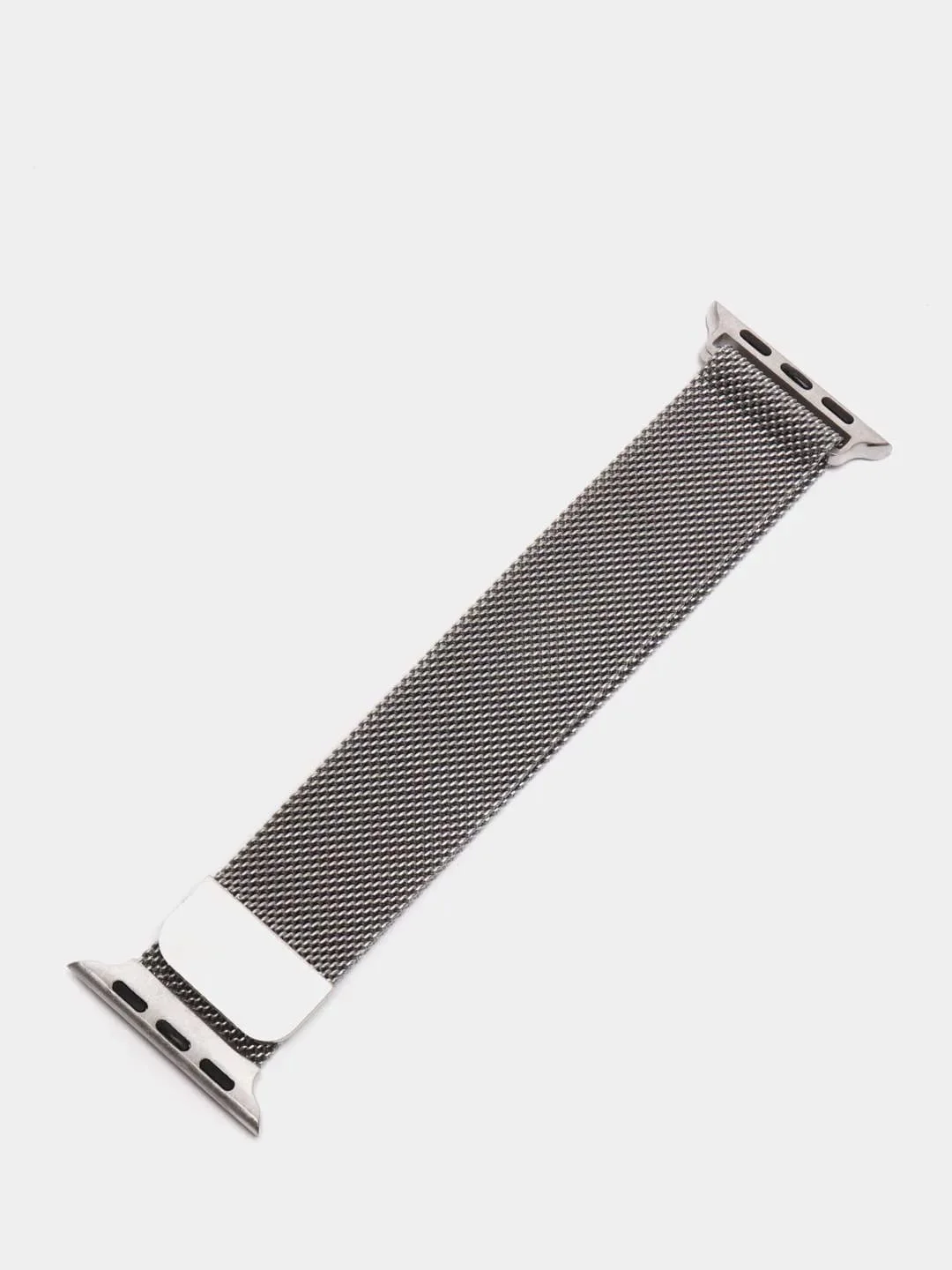 Серебряный ремешок для смарт - часов Apple Watch "Миланская петля", металлический браслет