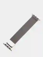 Серебряный ремешок для смарт - часов Apple Watch "Миланская петля", металлический браслет