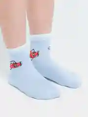 Голубой носки для мальчика с рисунком