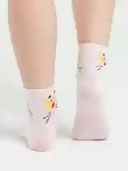 Розовый носки женские