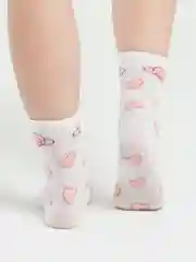 Белый носки в двух цветах (чёрный и белый)