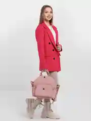Розовый рюкзак женский Milana летний через плечо из искусственной кожи 201902-3