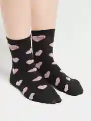 Черный носки в двух цветах (чёрный и белый)