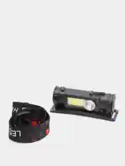 Синий фонарь налобный cо встроенным аккумулятором и зарядом от USB, регулировкой угла свечения