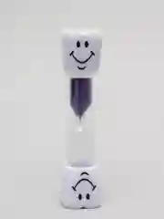 Фиолетовый песочные часы для чистки зубов, смайлик