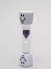 Фиолетовый песочные часы для чистки зубов, смайлик