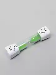 Зеленый песочные часы для чистки зубов, смайлик