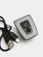 Черный фонарь-светильник велосипедный аккумуляторный с USB-зарядкой, водонепроницаемый