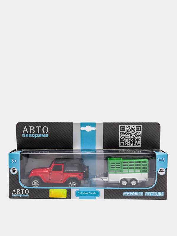 Машинка металлическая Jeep Wrangler, 1:42, 20,5 см, JB1251415