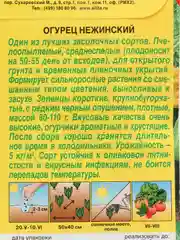 Семена огурец "Нежинский"