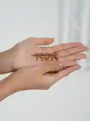 Серебряный заколка для волос