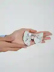 Бирюзовый бантик заколка для волос