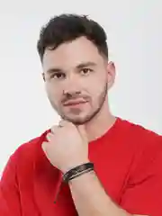 Черный браслет кожаный, мужской, 22 вида