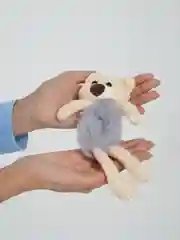 Коричневый резинка для волос меховая, мягкая Мишка