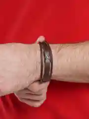 Карамельный браслет кожаный, мужской, 22 вида