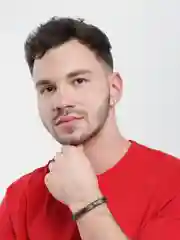 Приглушённый хаки браслет кожаный, мужской, 22 вида