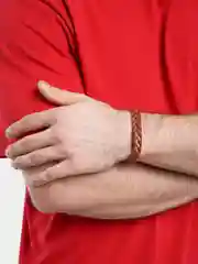 Марсала браслет кожаный, мужской, 22 вида