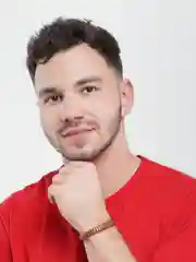 Светло-оранжевый браслет кожаный, мужской, 22 вида