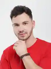 Коричневый браслет кожаный, мужской, 22 вида