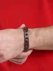 Золотой браслет кожаный, мужской, 22 вида
