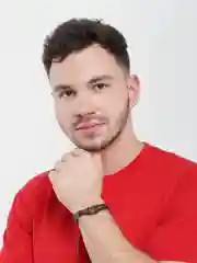 Бежевый меланж браслет кожаный, мужской, 22 вида