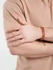 Серый браслет кожаный, мужской, 22 вида