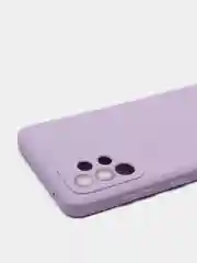 Сиреневый чехол с бархатом внутри Samsung A52 4G